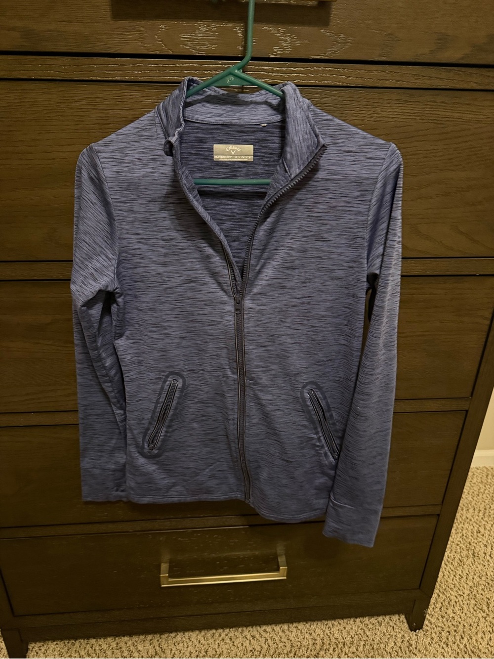 Callaway Women’s Full-Zip Heathered Blue athletic Jacket